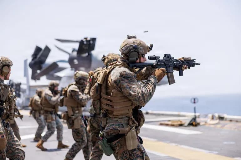 US Marines injured by Iranian missile