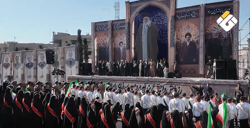 Iran Basij Volunteers Show Unity