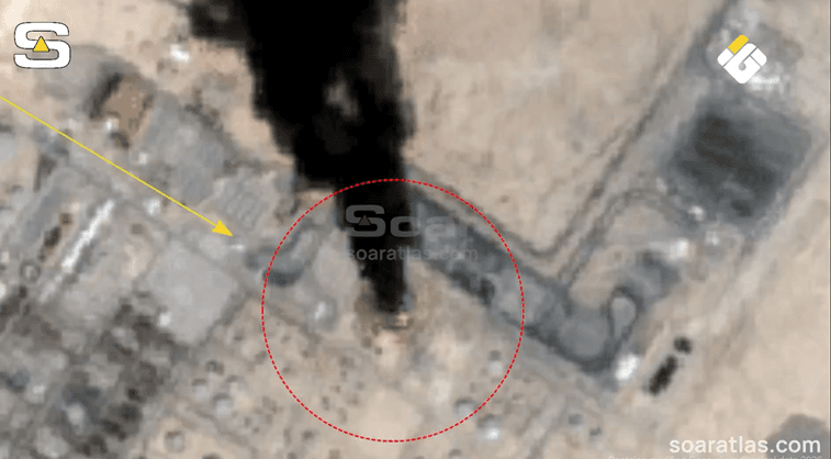 Satellite images show fire at Saudi Aramco site