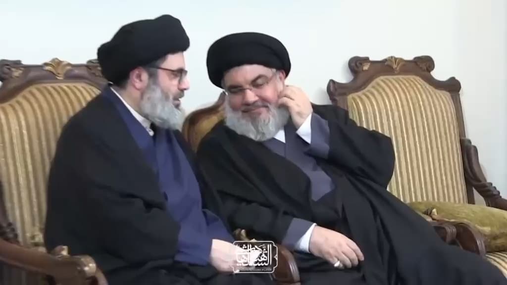 First Footage of Nasrallah and Safieddine Meeting