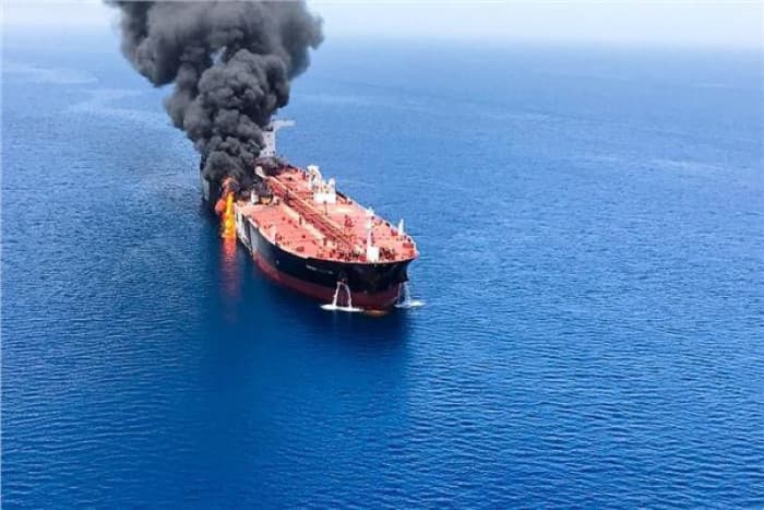 Tanker struck in Strait of Hormuz