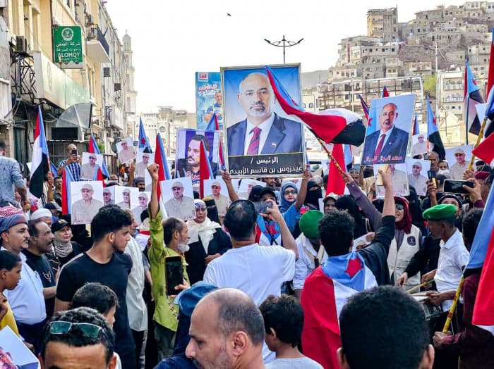 Aden march affirms Al-Zubaidi support