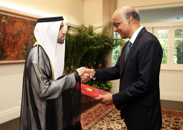 UAE envoy presents credentials to Singapore president