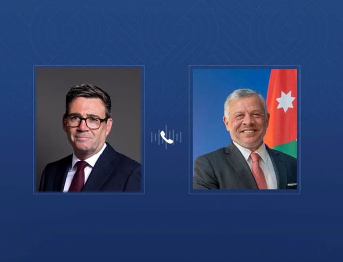 Jordan's King and UK Prime Minister Talks Regional Issues