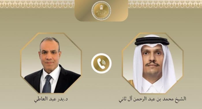 وزيرا خارجية مصر وقطر يناقشان جهود التهدئة