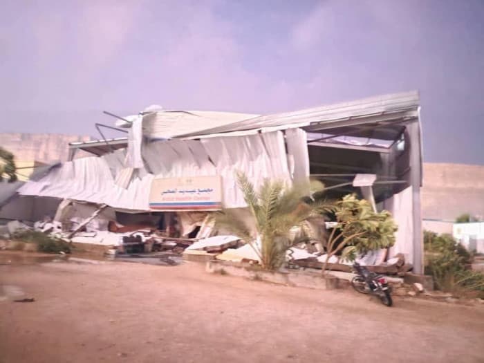 أضرار في مستشفى عيديد بسبب الأمطار والرياح