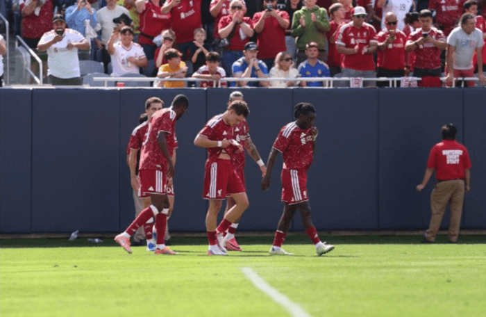 Liverpool defeated by Leeds United