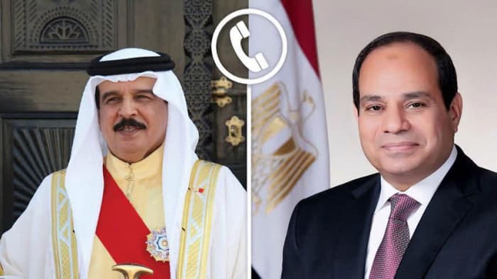 السيسي وعاهل البحرين يناقشان العلاقات