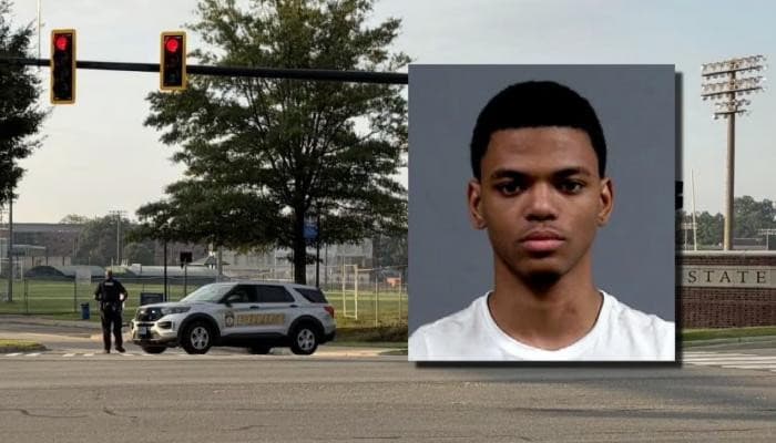 Young man detained after university gunfire