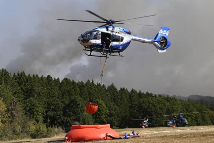 German border town evacuates over Belgian forest fire