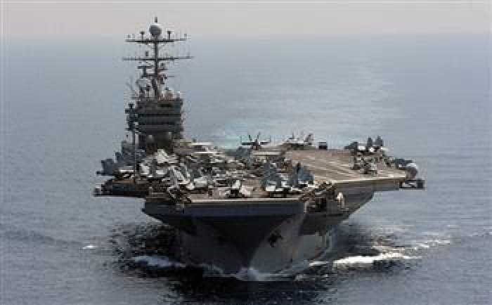 Saluting the Abraham Lincoln crew