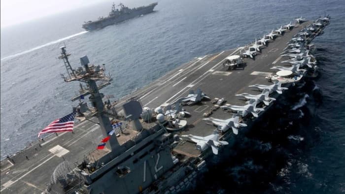 Trump responds to aircraft carrier condition reports