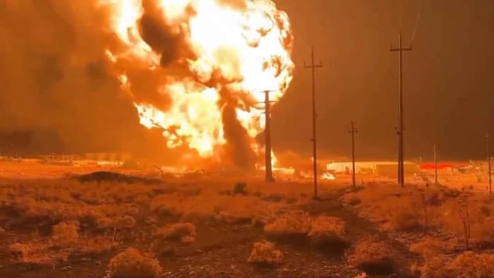 حرائق وانفجارات في مستودع نفطي بشمال العراق