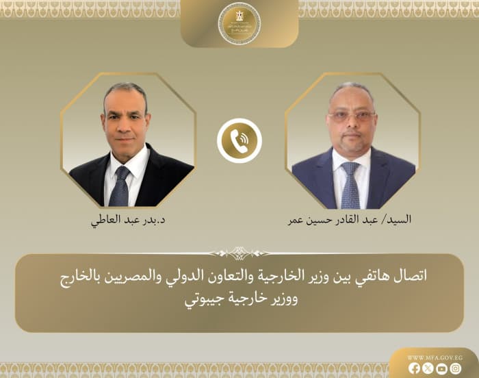 Egyptian Foreign Minister talks with Djiboutian counterpart