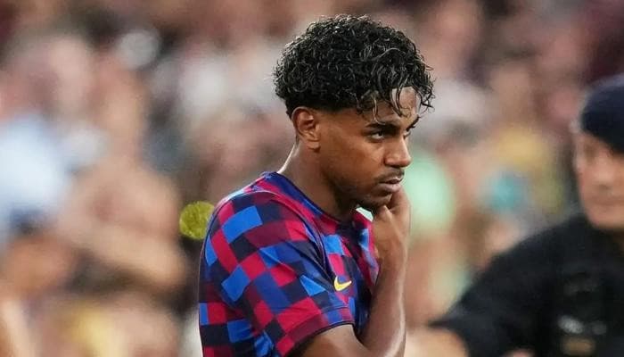حزن لامين يامال رغم فوز برشلونة