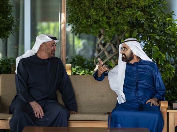 UAE President Meets with Mohammed Bin Rashid