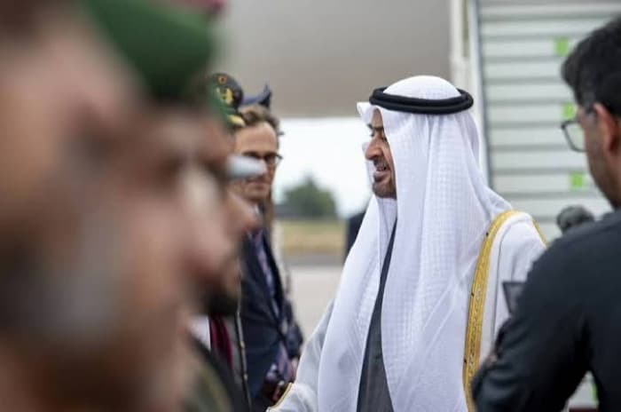 Official welcome for Emirati and German presidents