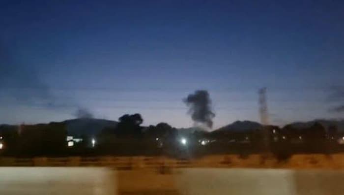 Explosion noises in Sirik Iran