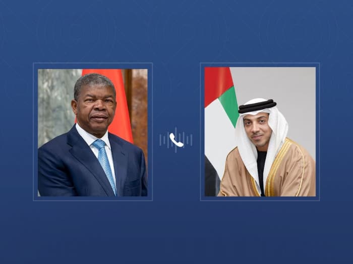 منصور بن زايد يناقش التعاون مع رئيس أنغولا