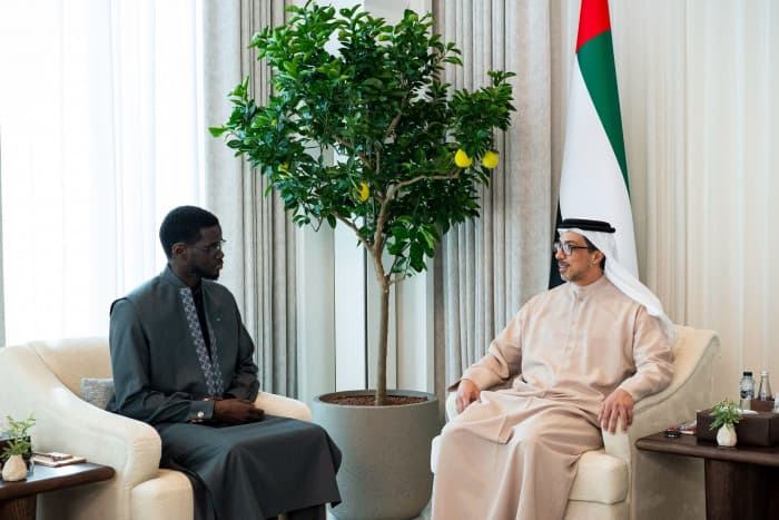 Bin Zayed and Senegal President discuss partnership