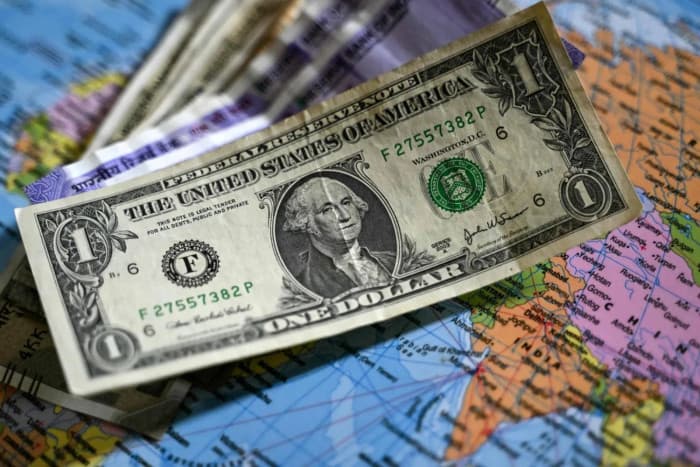 Dollar dips after seven-week high