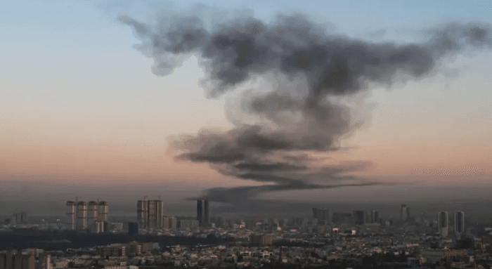 انفجارات تهز محيط مطار أربيل العراق