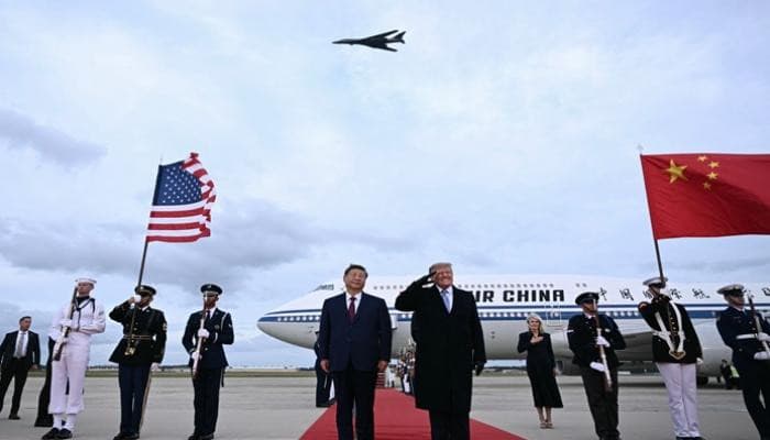 Trump hosts Xi with grand welcome