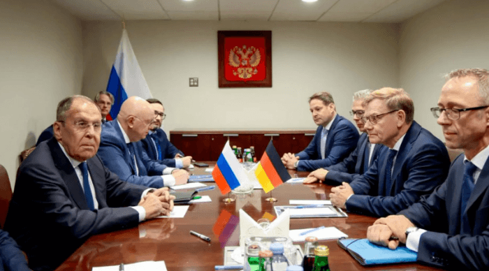 Russian and German FM meet at UN