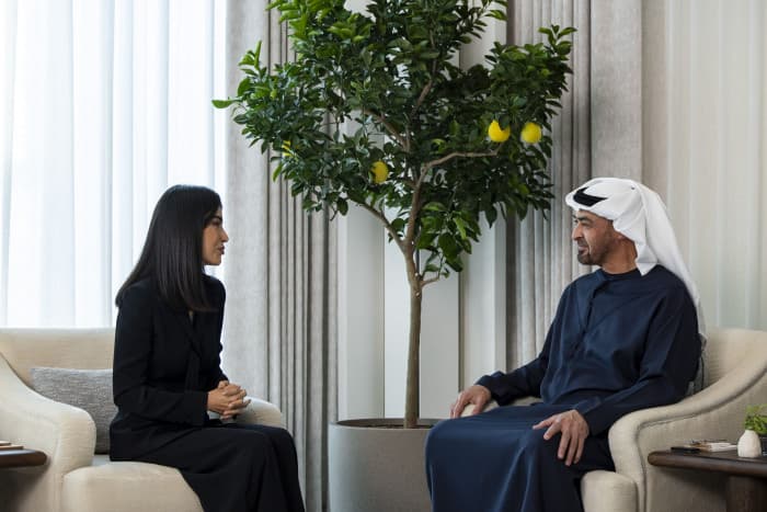 Mohammed bin Zayed Holds Talks with Uzbek Presidential Head