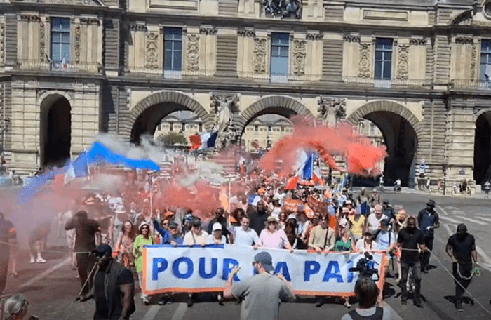 Paris Protest Against Ukraine War Support