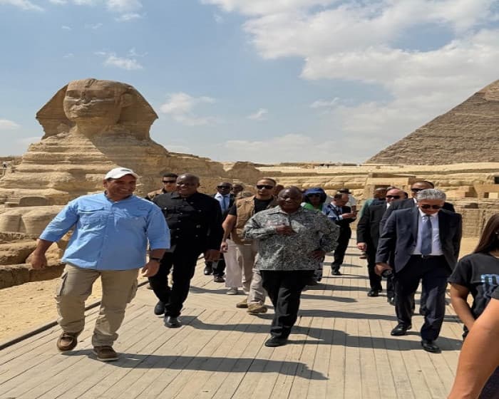 رئيس جنوب إفريقيا يزور المتحف والقاهرة