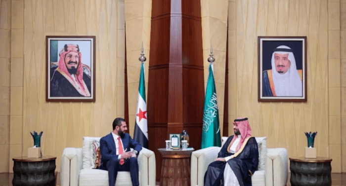 ولي العهد السعودي والرئيس السوري يناقشان القضايا الإقليمية
