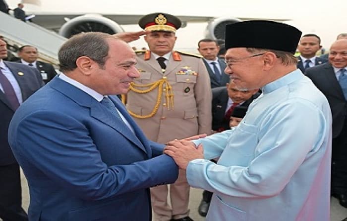 ماليزي يستقبل السيسي في كوالالمبور