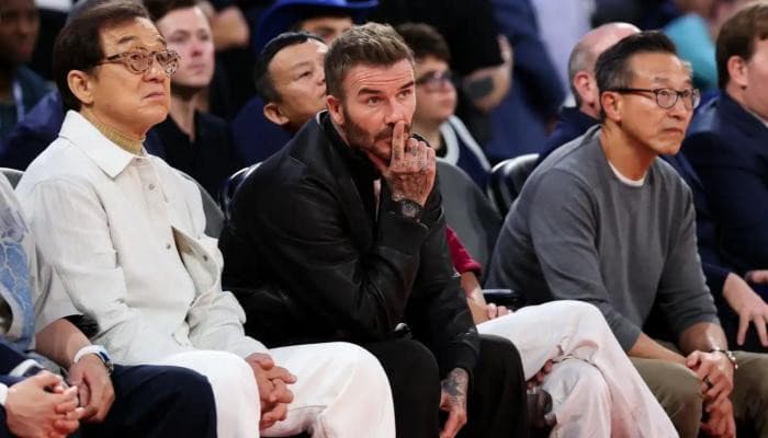 Jackie Chan, Beckham, and Ma Attend Chinese Sports Event
