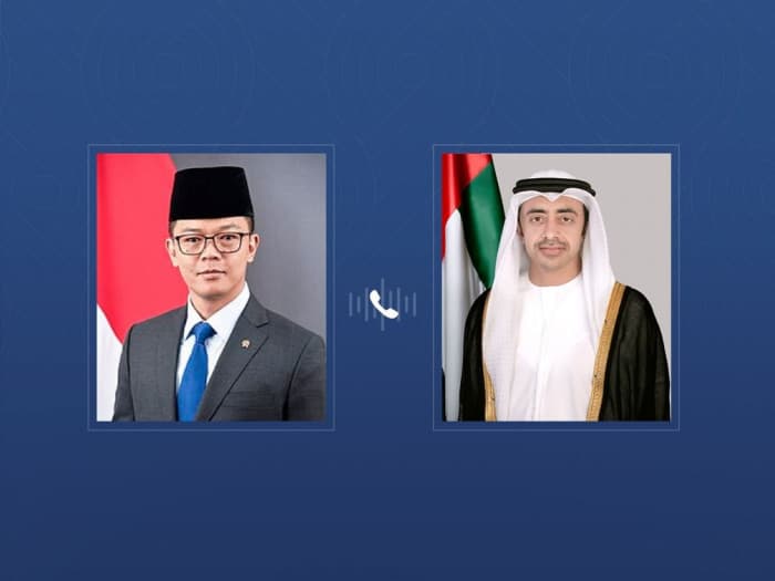 عبدالله بن زايد وسوجيونو يتباحثان توسيع الشراكة الإماراتية الإندونيسية