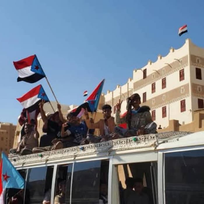 Shibam residents head to Seiyun rally