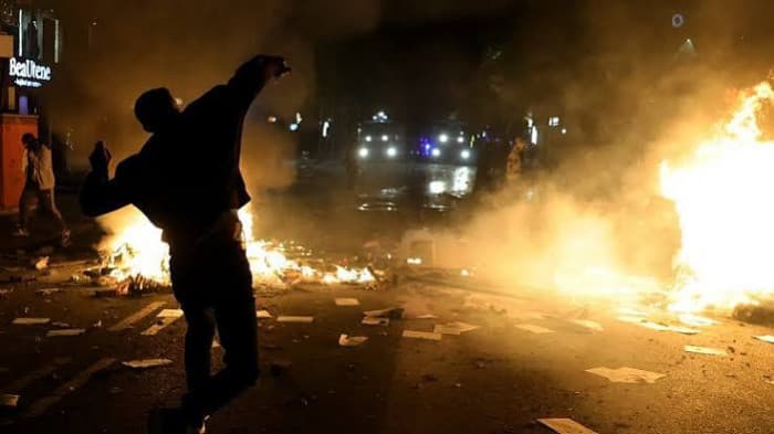 Albania protests lead to clashes and fires