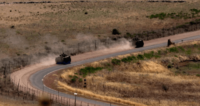 Israeli forces move west of Mzarat al-Hanout