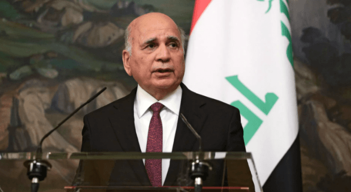 وزير الخارجية العراقي يدعم السلام