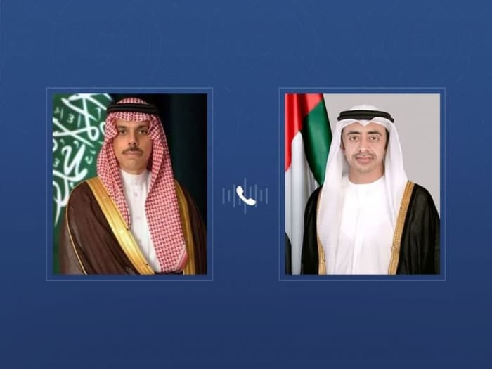 بن زايد والسعودي يبحثان المستجدات