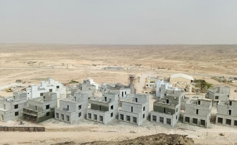 60% of Ras Madirka Fishing Village Completed