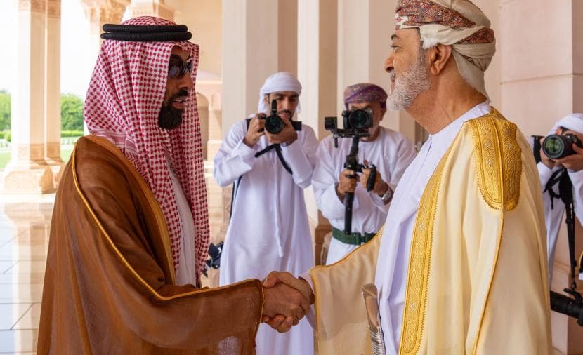 السلطان يستقبل طحنون بن زايد
