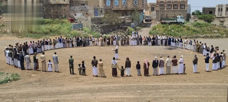 تظاهرات في المحويت لدعم القوات المسلحة