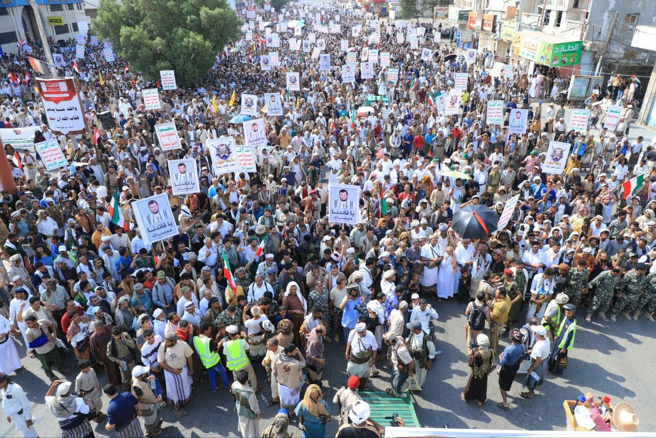 317 People Rally in Hodeidah in Support of the Leader's Speech to Restore Rights and End the Siege