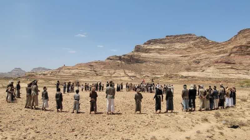 مسير ووقفية في الحصن بصنعاء لدعم الجهوزية