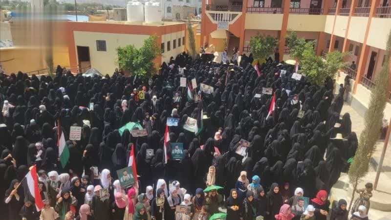 مسيرات نسائية حاشدة في صعدة في جمعة "التحذير والنفير"