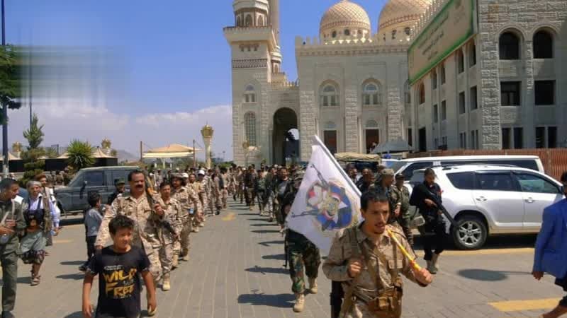 مسير عسكري وشعبي في الصافية لتأكيد الجهوزية لإنهاء العدوان والحصار