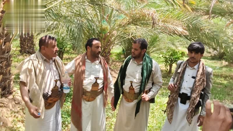قائم بأعمال وزير الزراعة يزور مزارع النخيل بالجوف