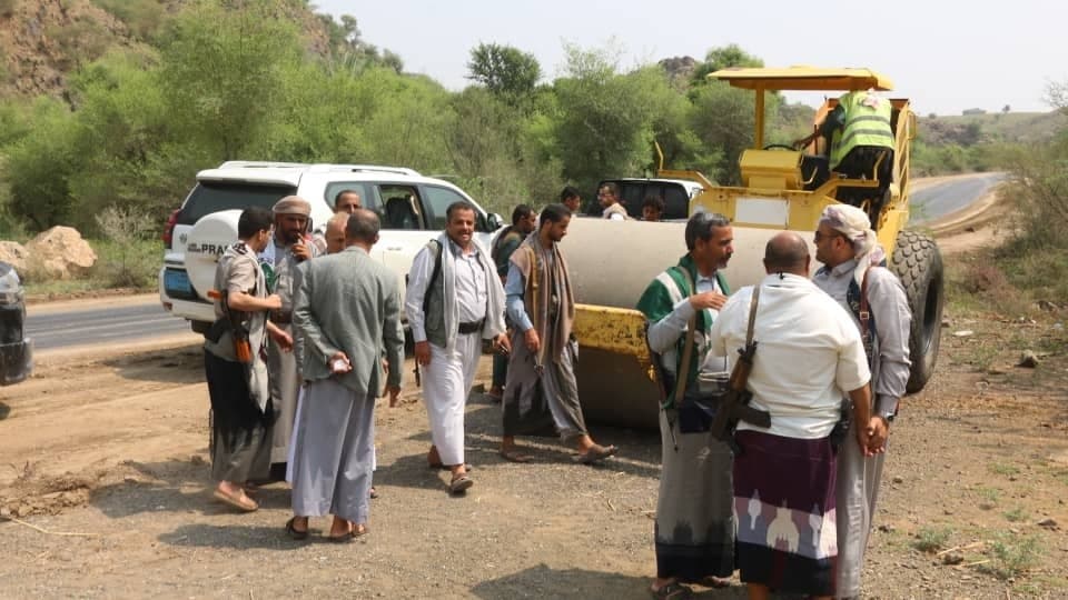 مراجعة تقدم مشروع طريق هجدة البرح