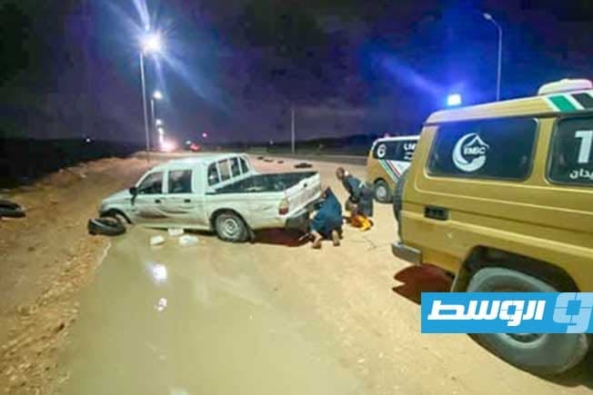 إنقاذ أسرة في وادي مقراوة